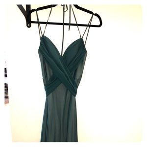 BCBG Forest Green Gown